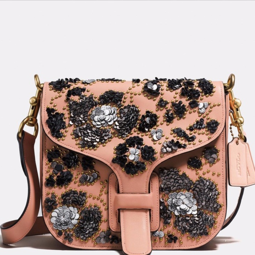 Coach and Rodarte Courier Bag with Sequins